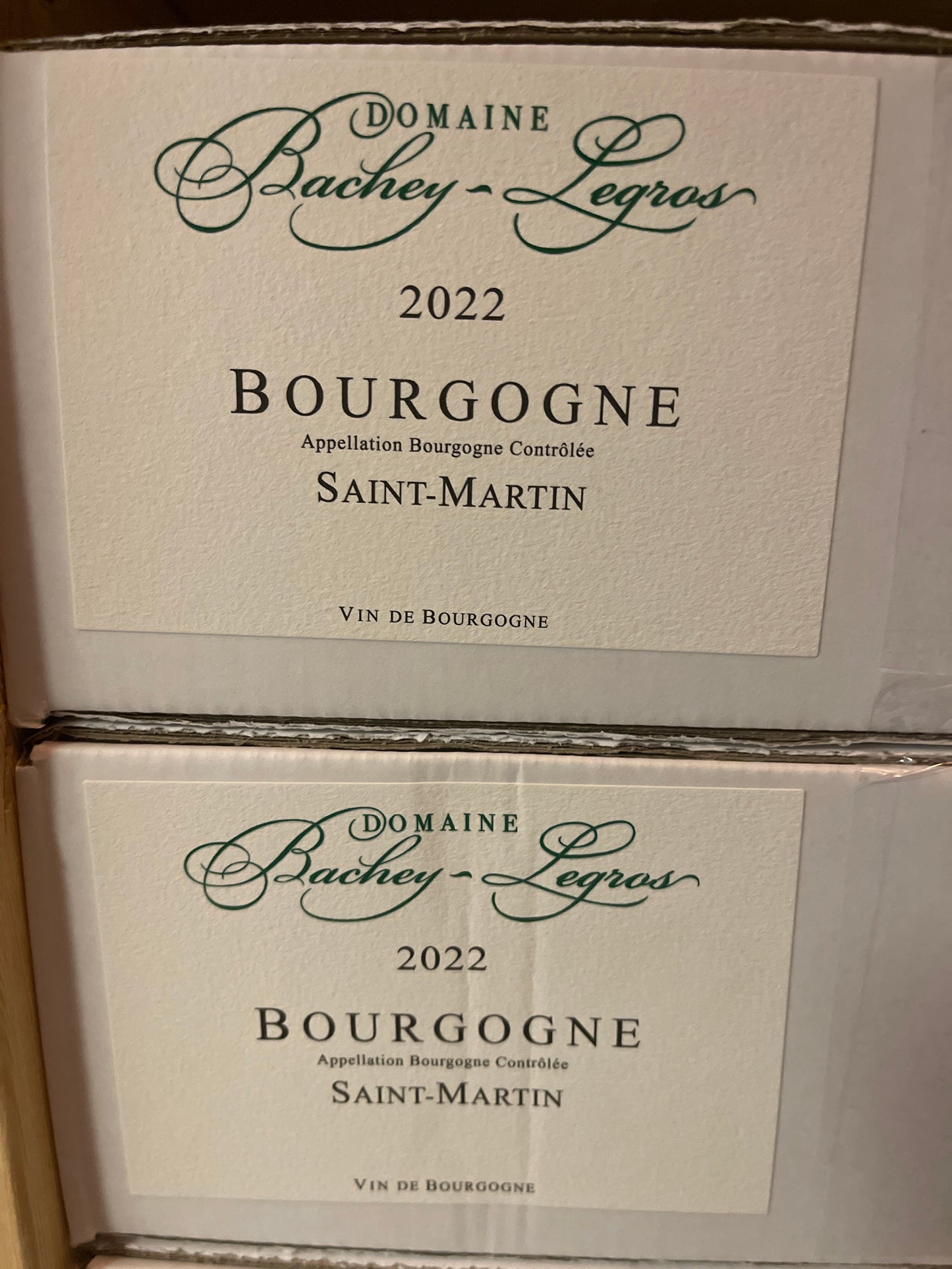 Bachey Legros 2023 Bourgogne Blanc Saint Martin
