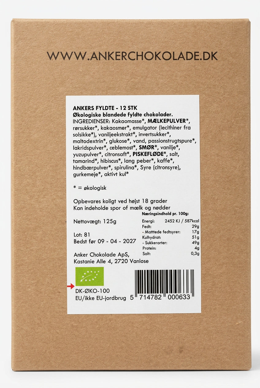 Ankers Chokolade Fyldte 12 Stk.
