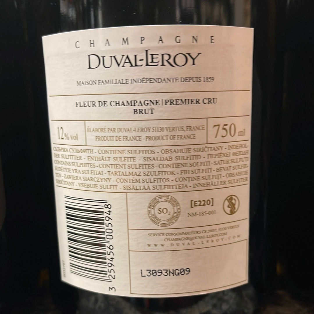 Fleur de Champagne Brut
Premier Cru
Champagne Duval-Leroy
Champagne - Chardonnay - 75 cl - 12,00 %