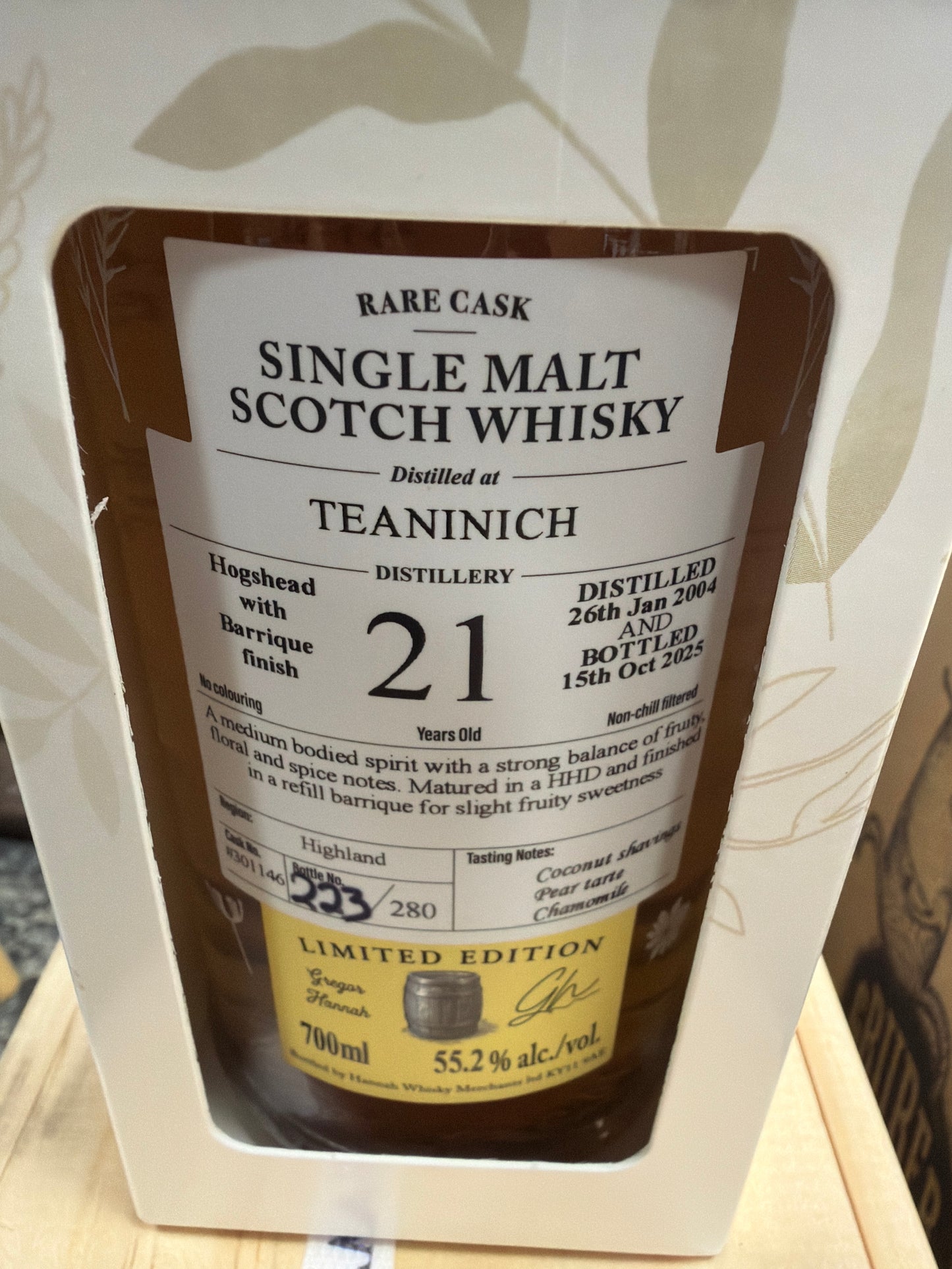 lady of the glen 21 års teaninich 55,2%