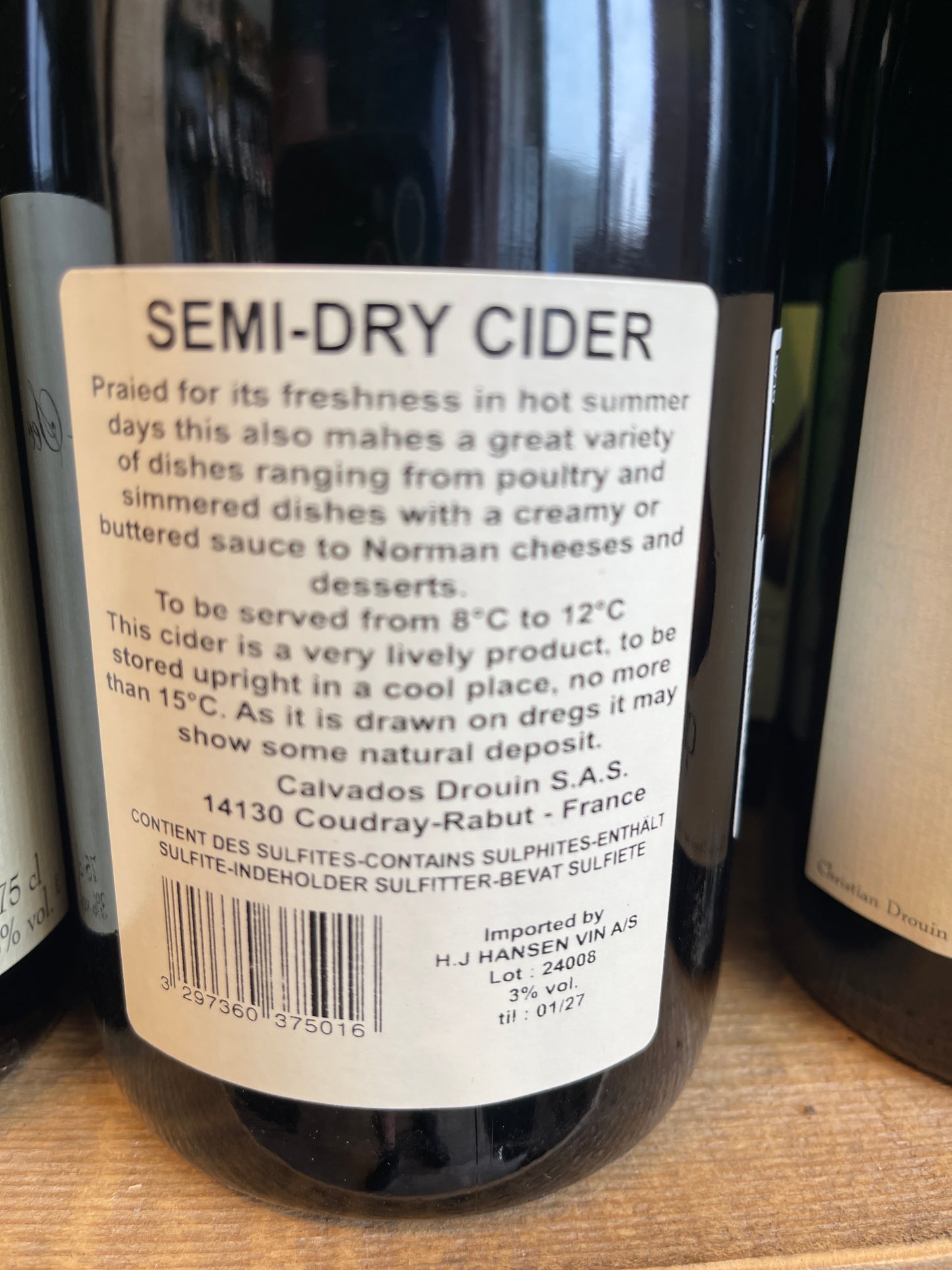 Drouin Æble cider demi sec 3%