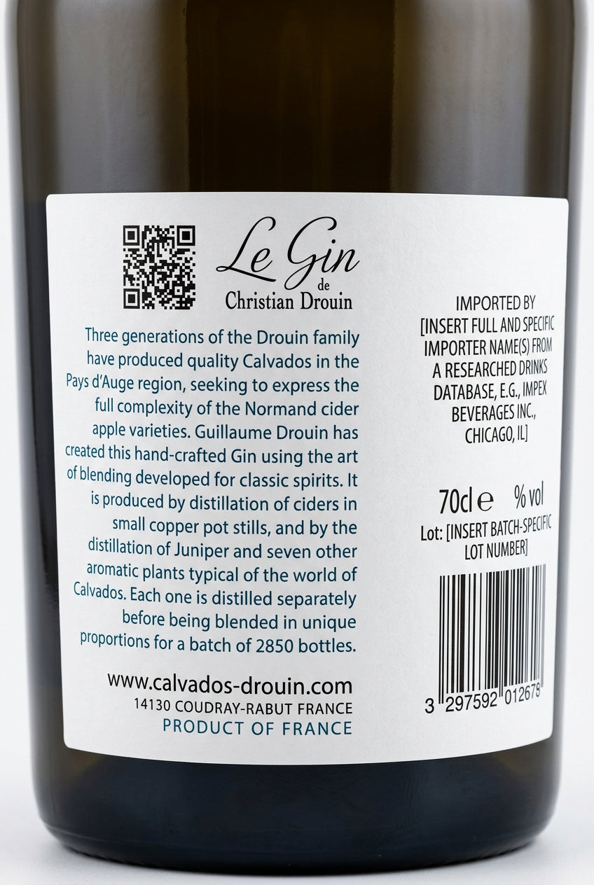 Le Gin Christian Drouhin 42%