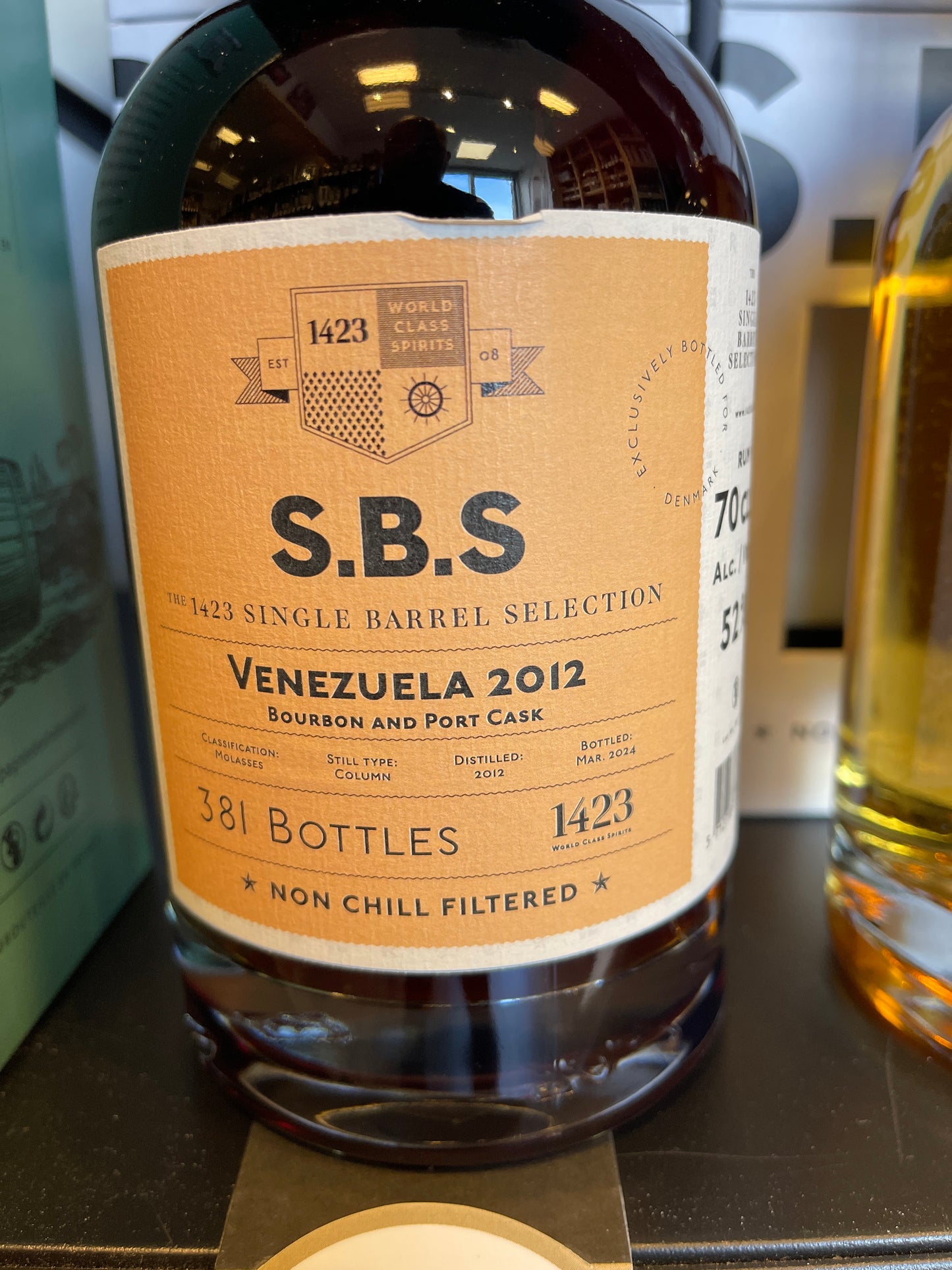 SBS Venezuela 2012 port Cask 52% 381 flasker tappet