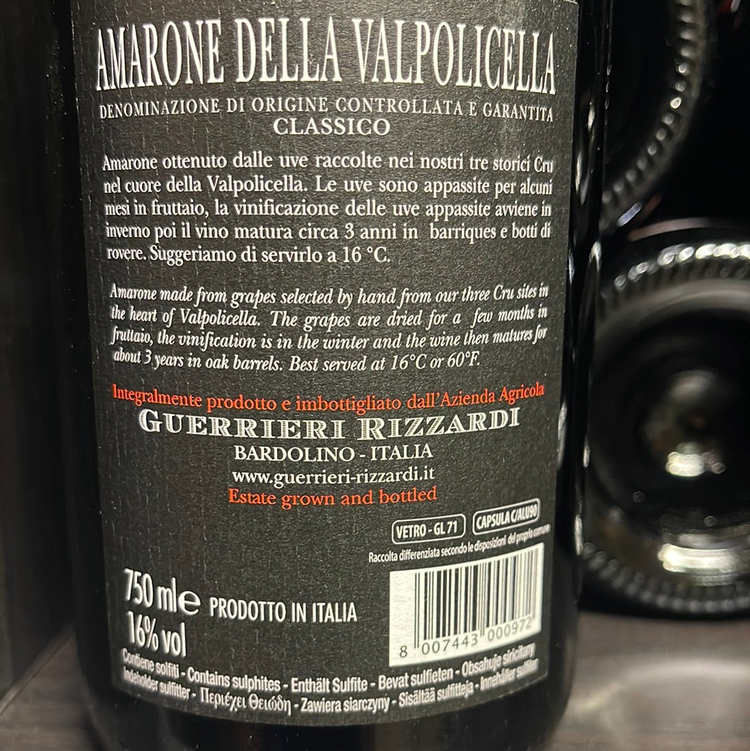 Guerrieri Rizzardi 3 Cru Amarone 2017