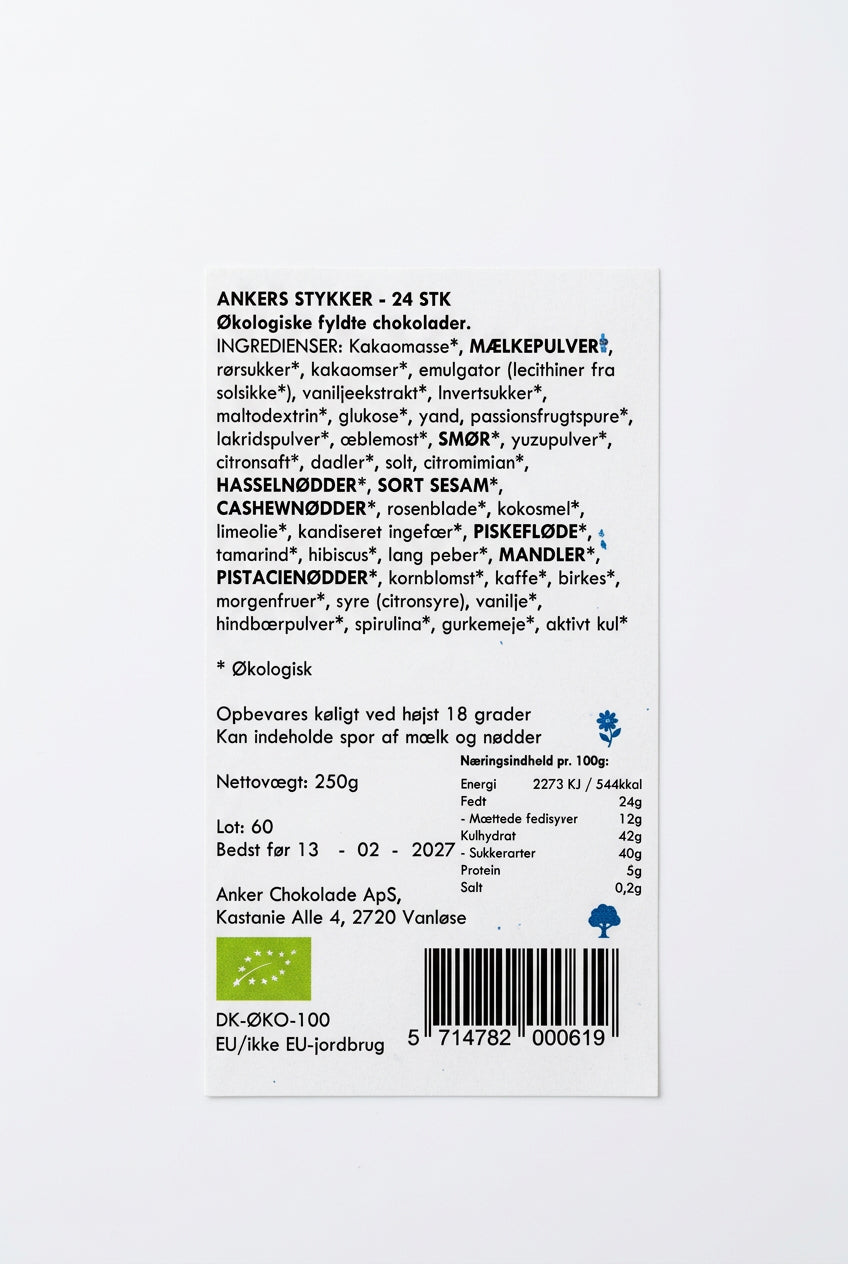 Ankers Chokolade Stykker 24 Stk.