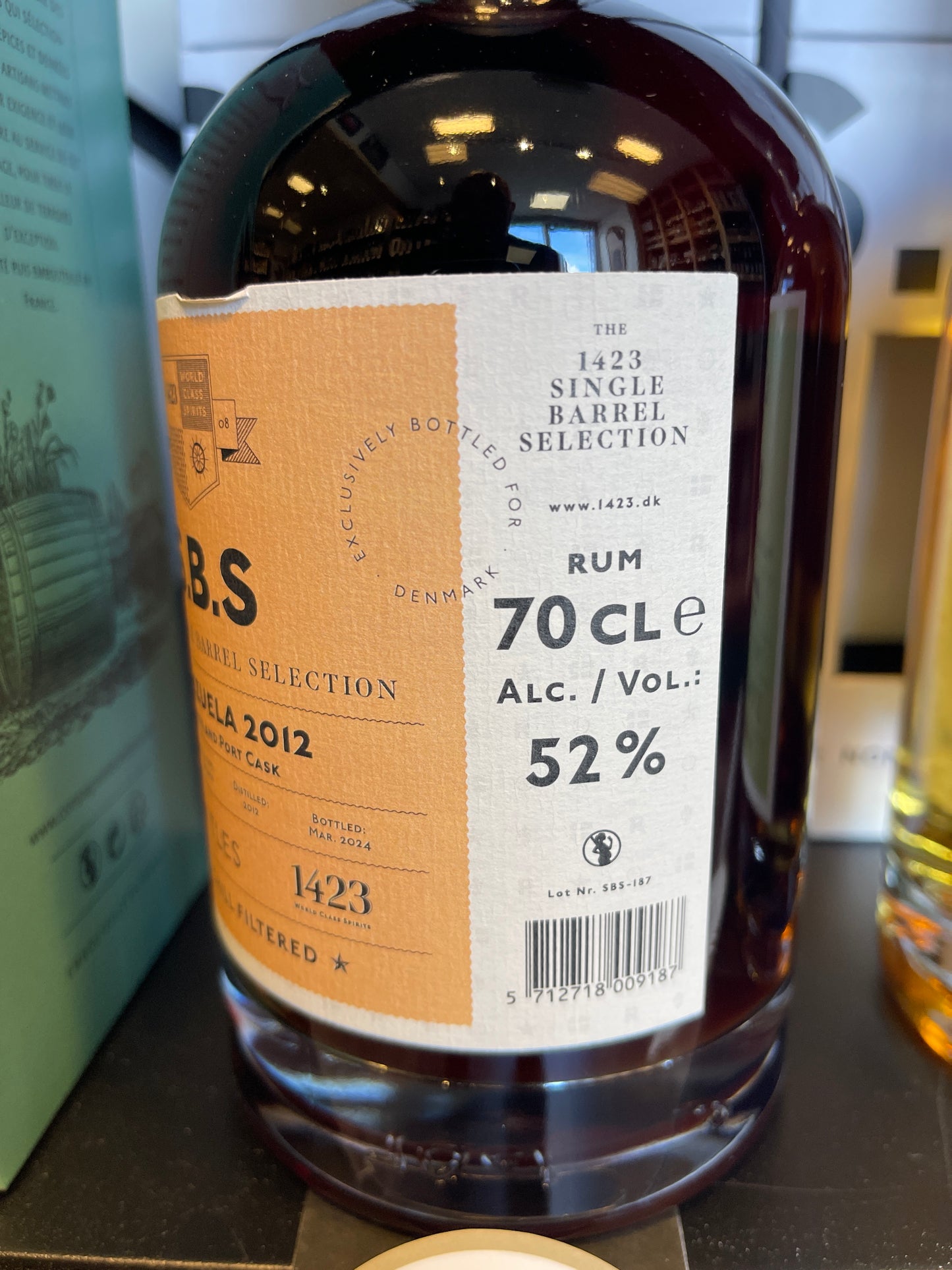 SBS Venezuela 2012 port Cask 52% 381 flasker tappet