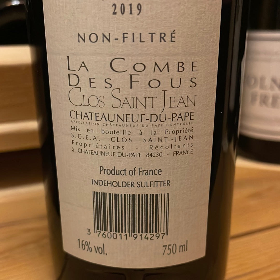 Chateauneuf du pape Clos Saint Jean 2019