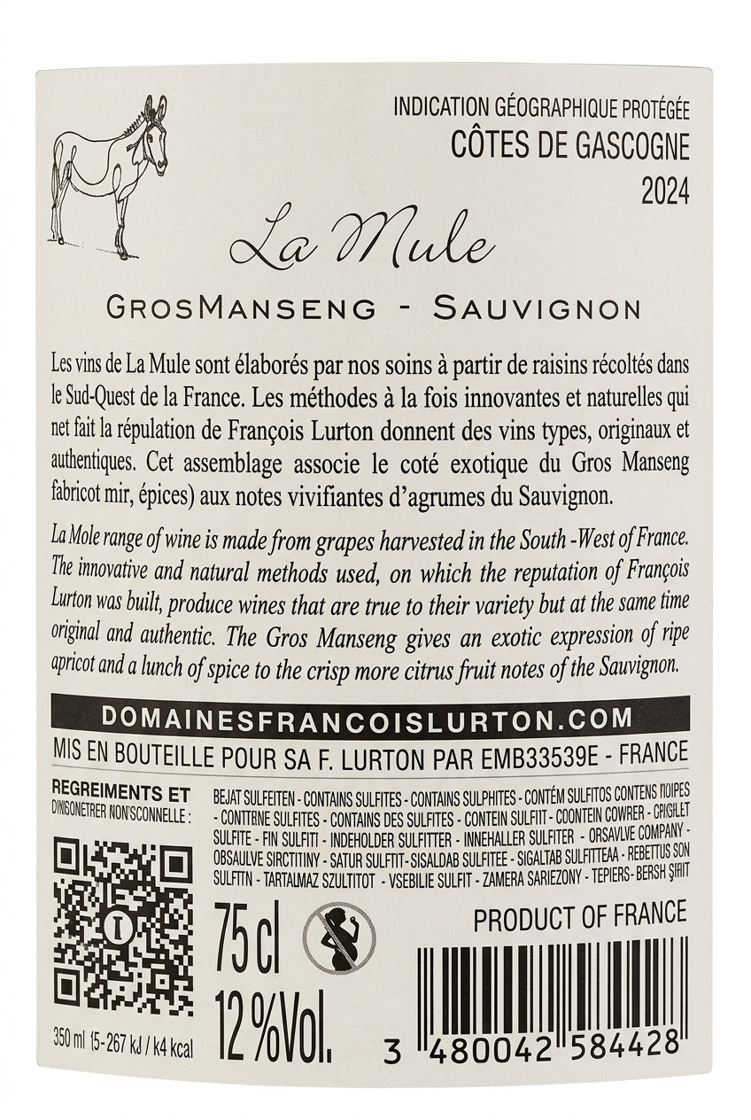 La Mule Gros Manseng, Sauvignon Blanc 2024