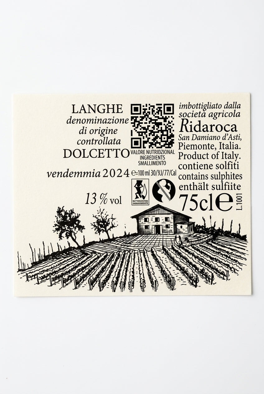 Ridaroca Langhe Dolcetto 2024 d.o.c