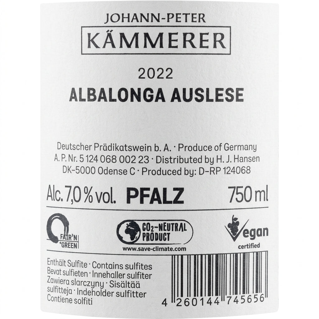 Albalonga Auslese Johann-Peter 2022