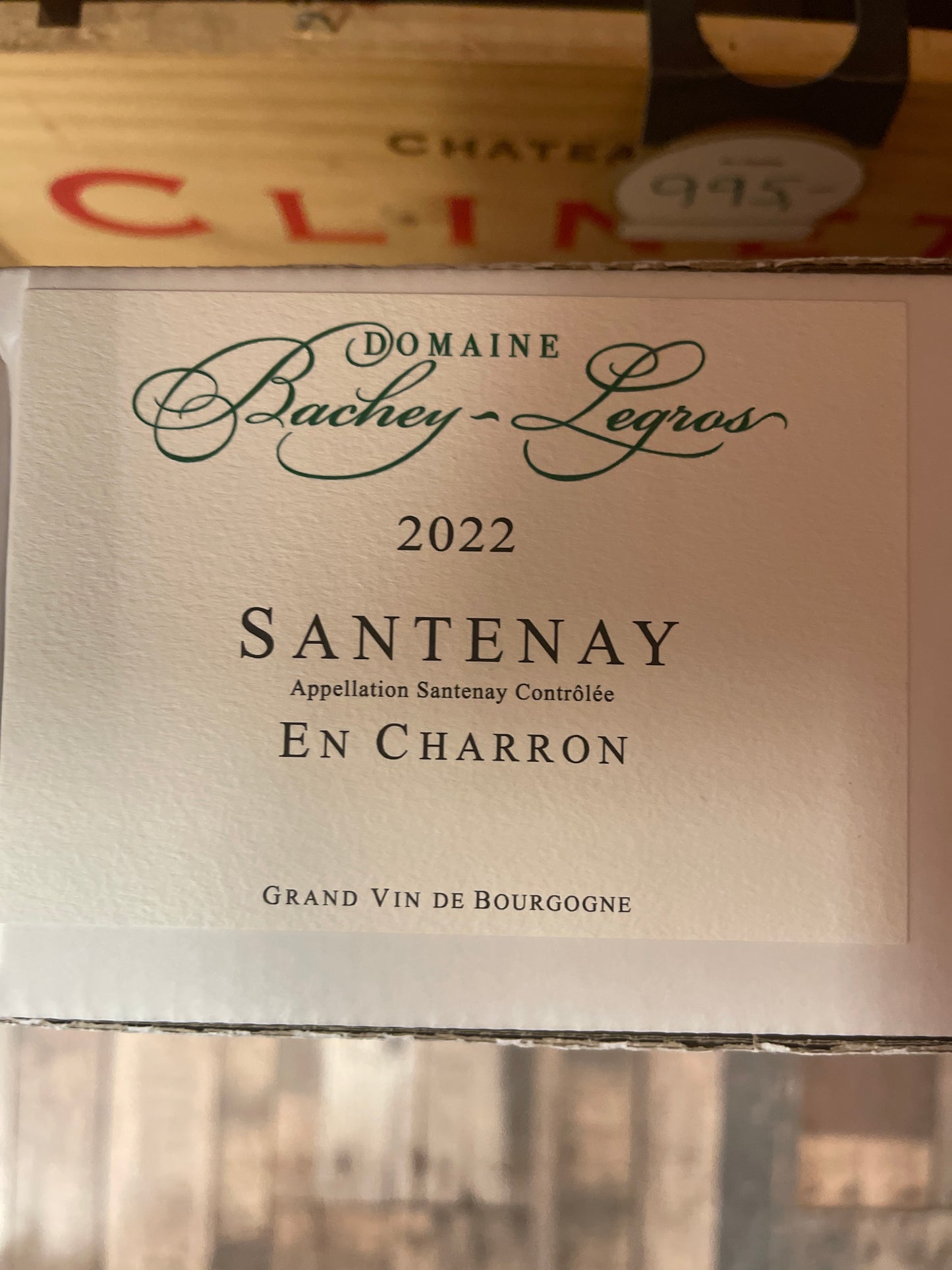 Bachey Legros 2022 Santaney En Cherron Blanc