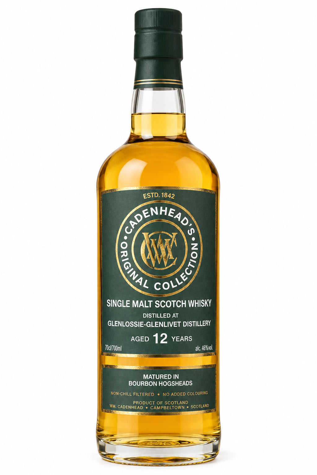 Cadenhead´s Glenlossie - Glenlivet 12 års 46%
