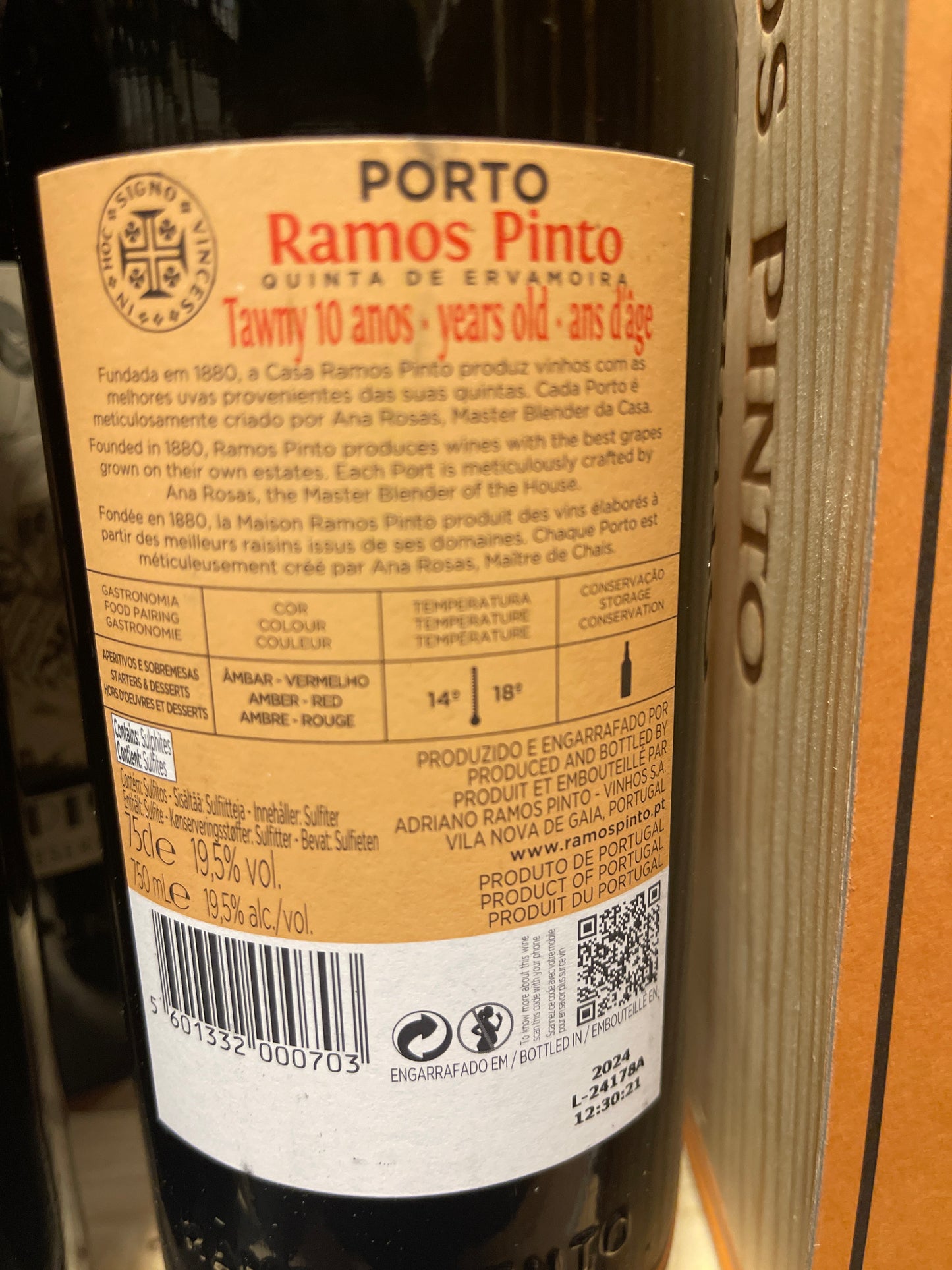 Ramos Pinto 10 Års, bemærk spec edition