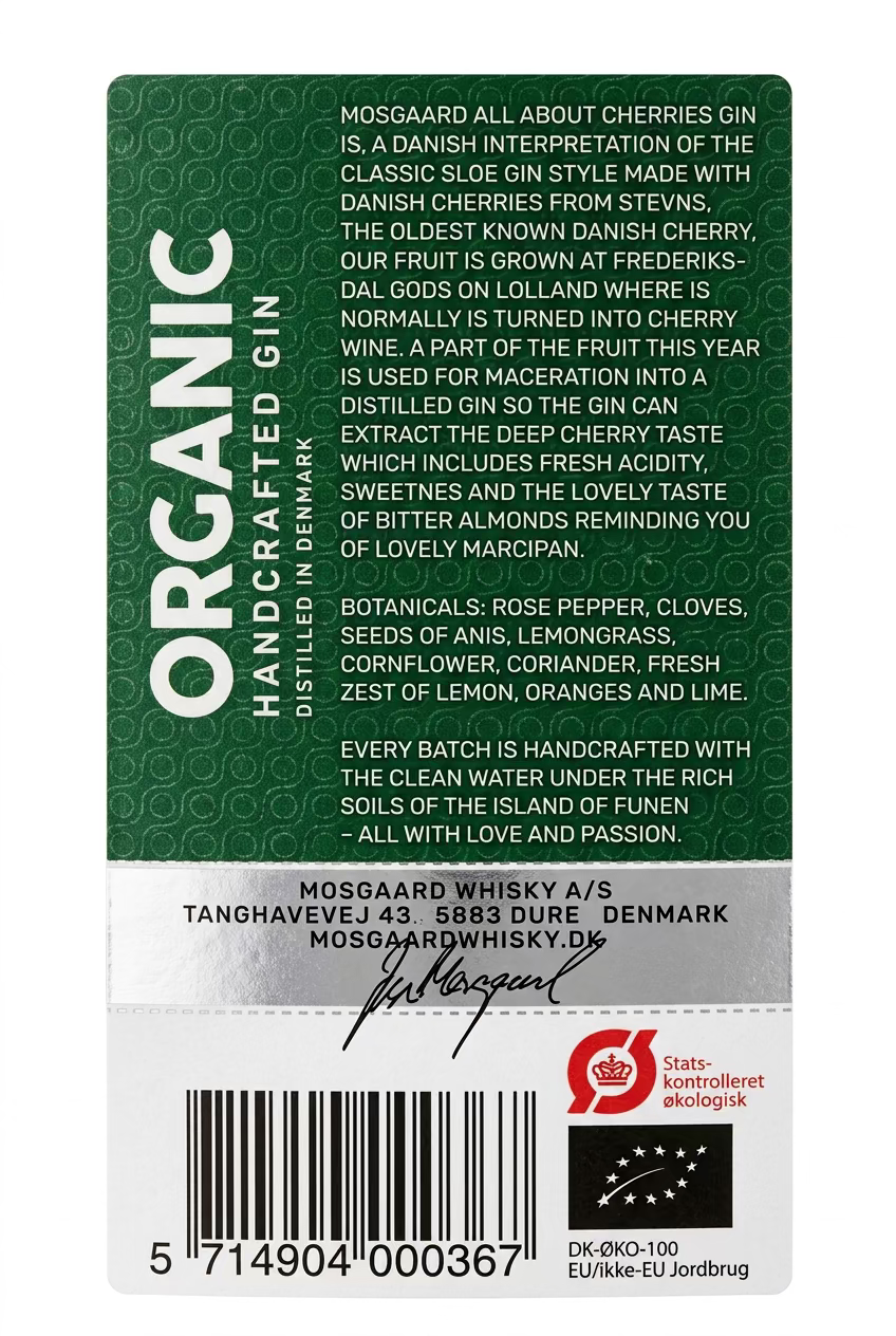 Mosgaard Organic Gin 50cl