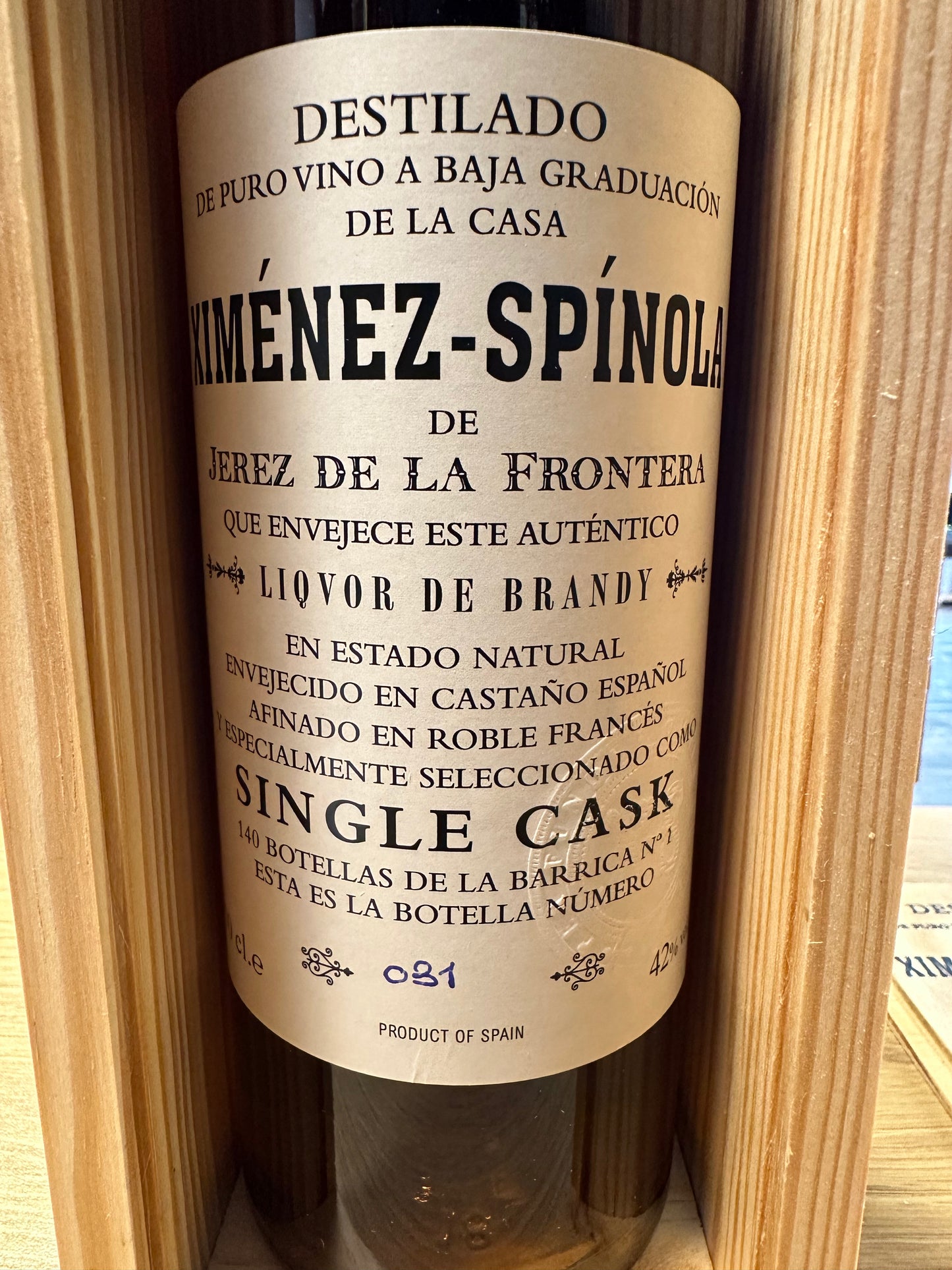 Spinola single cask Brandy