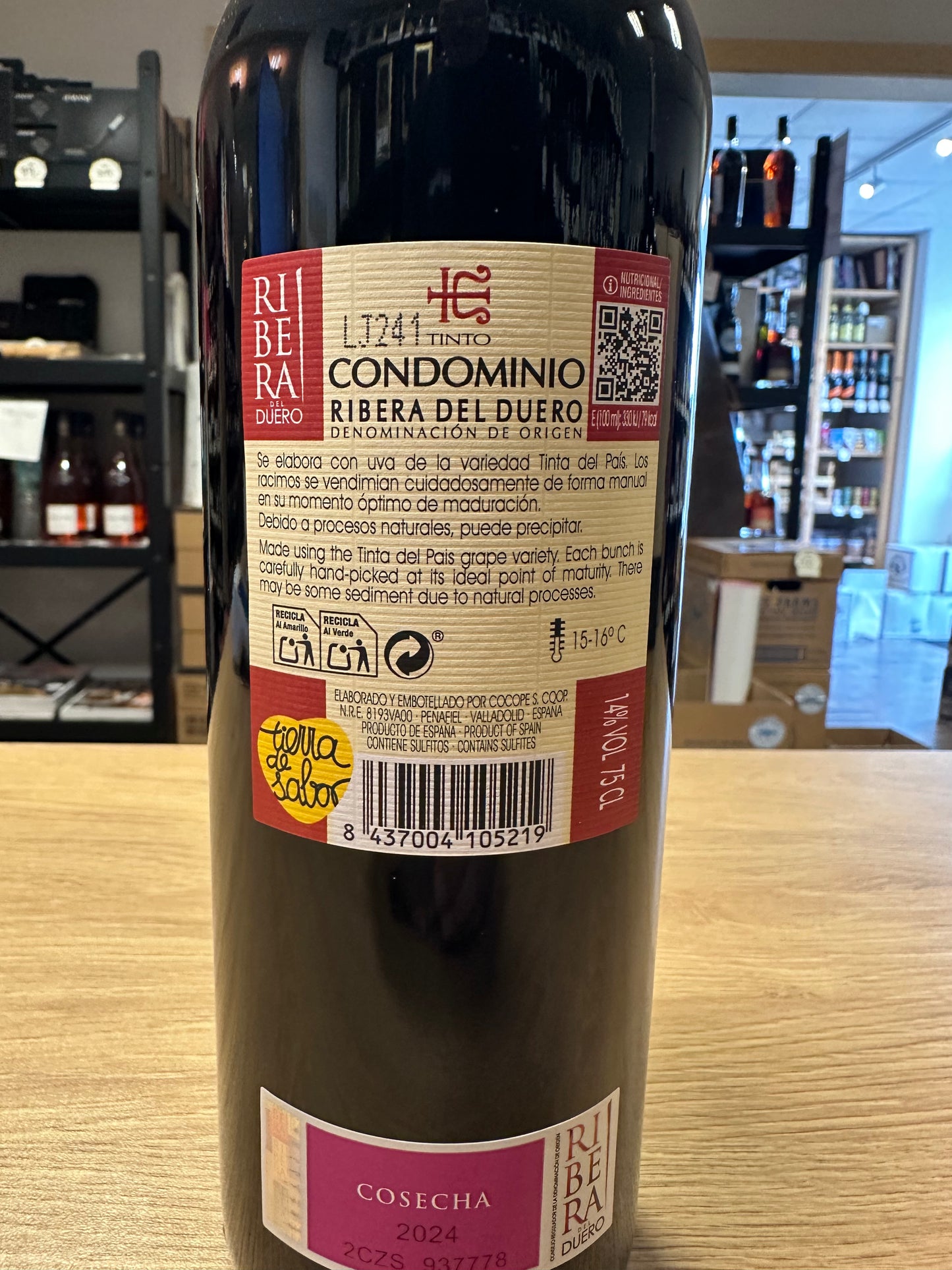 Condominio Ribera del duero Tinto 2024