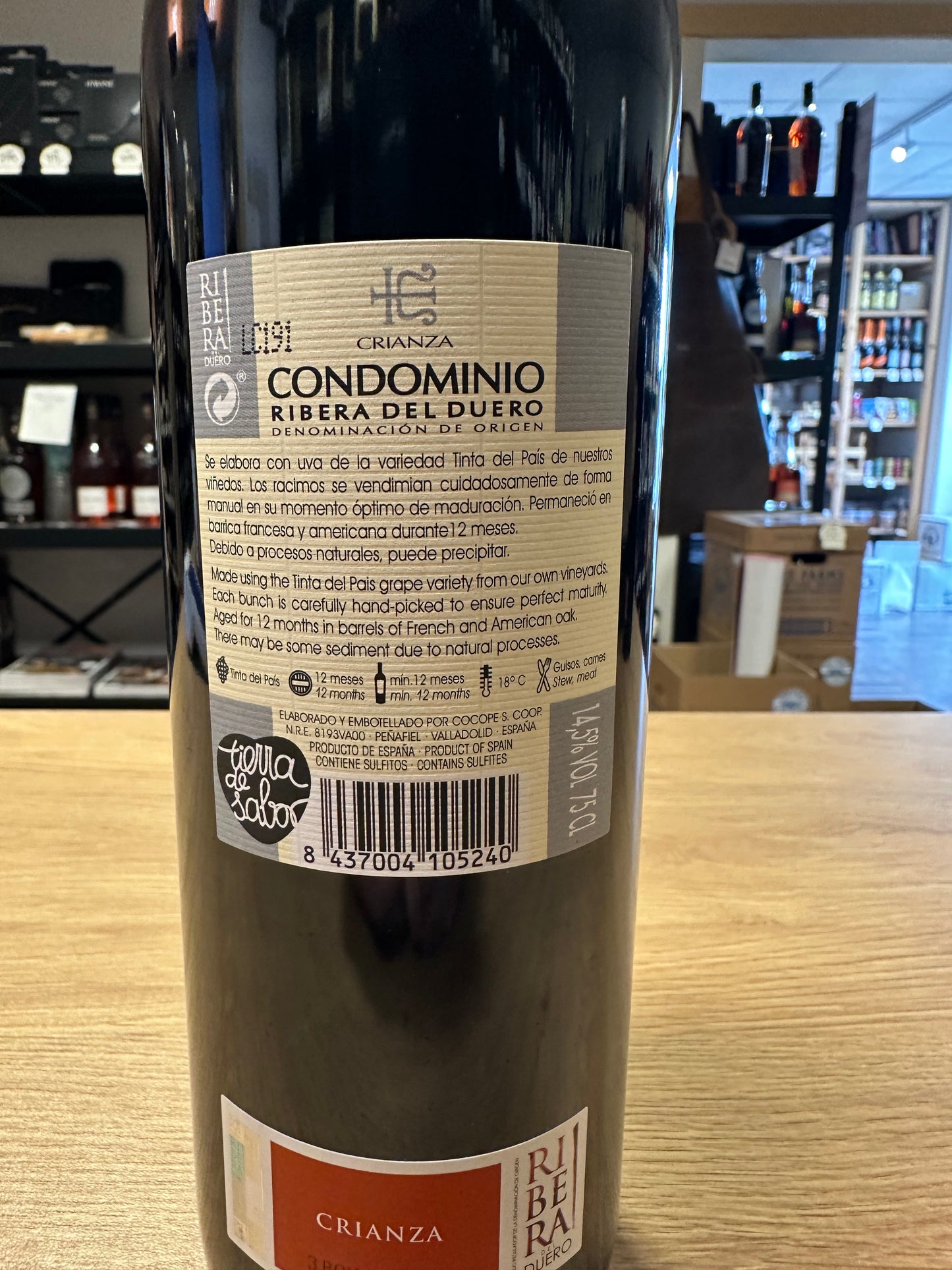 Condominio Crianza Ribera del duero 2019