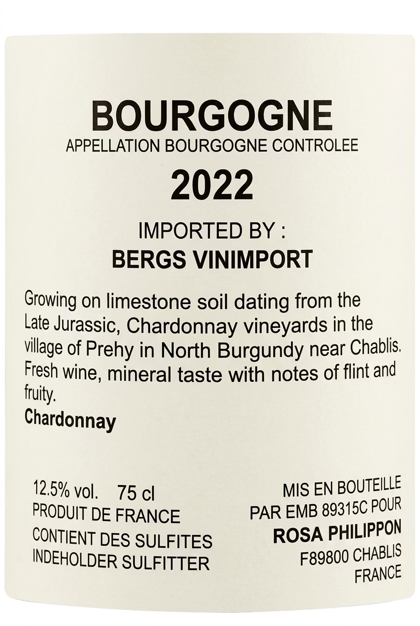 Rosa Philippon Bourgogne Chardonnay 2024