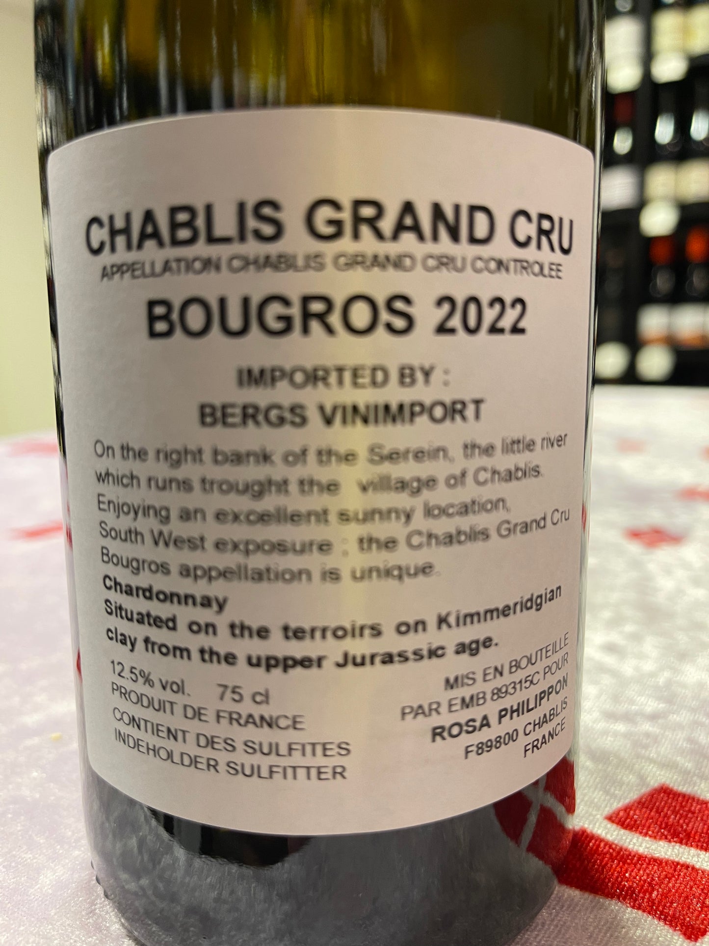 Rosa Philippon Chablis Grand Cru 2022
