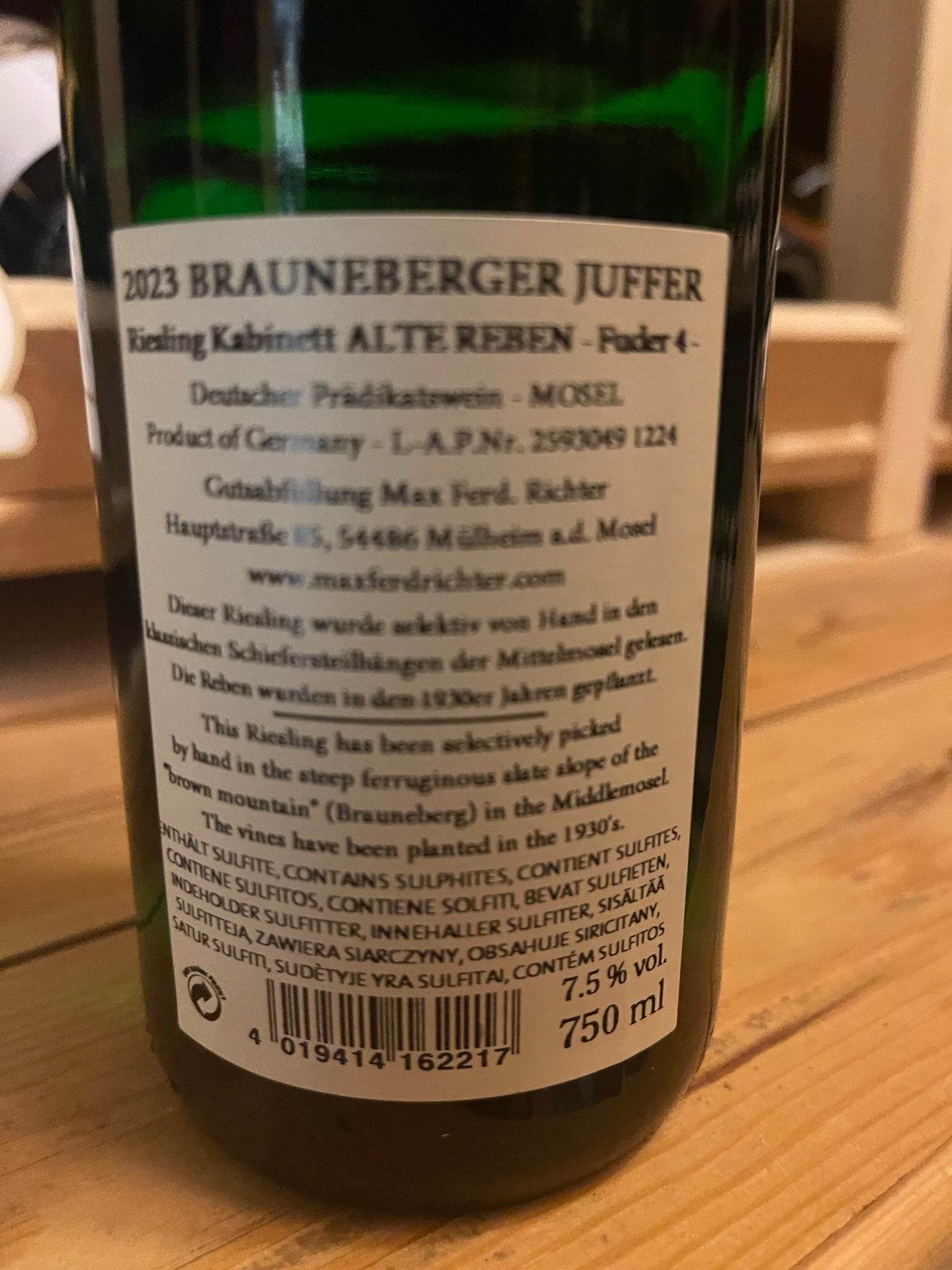 Weingut Max Ferd. Richter Riesling Kabinett 2023 Brauneberger Juffer