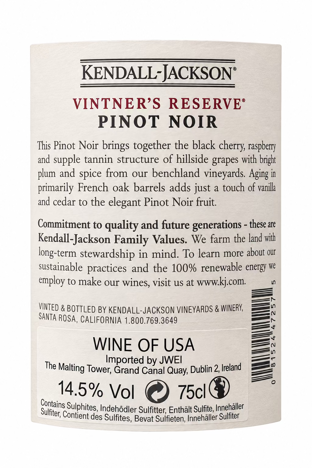 Kendall Jackson Pinot Noir 2023