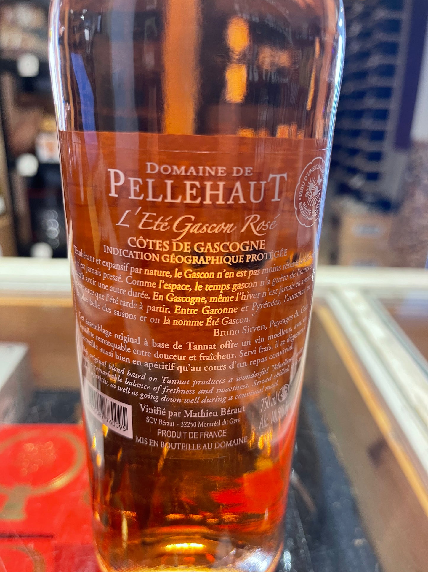 Pellehaut Rosé 2023 sød 10,5% Gaston