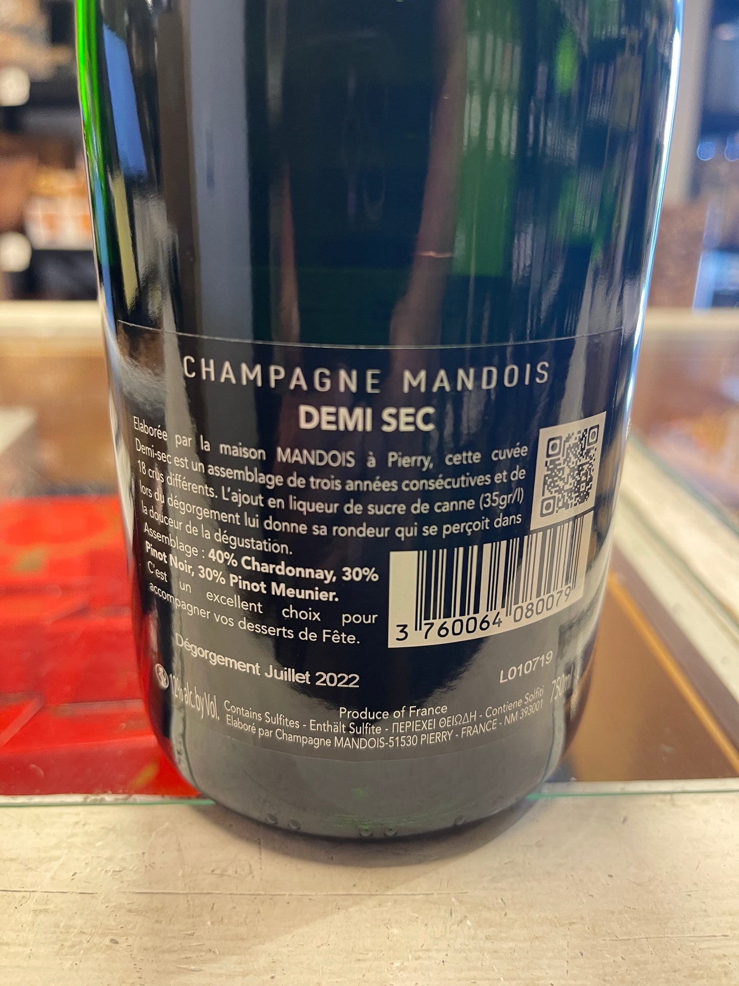 Mandois Champagne Demi Sec