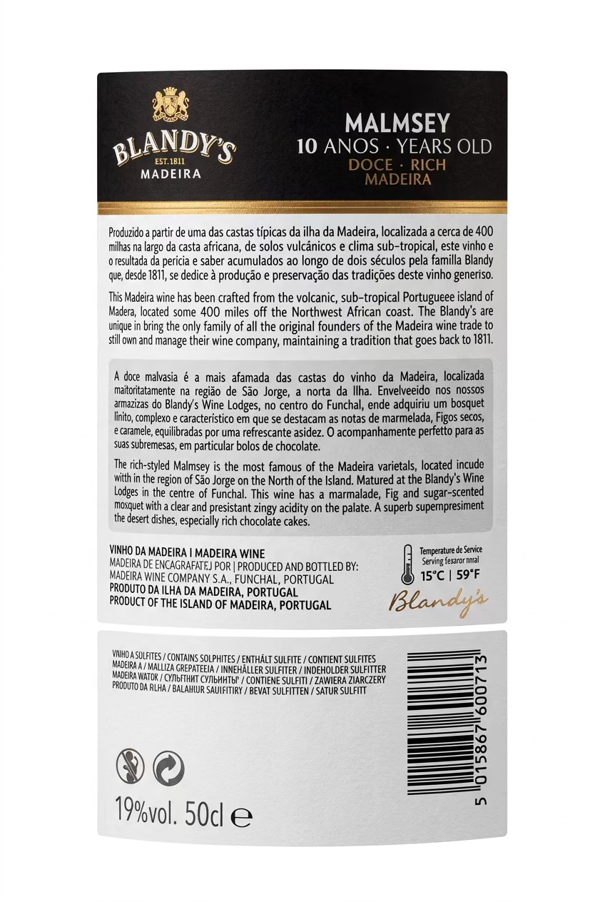 Blandy’s Madeira 10 Års