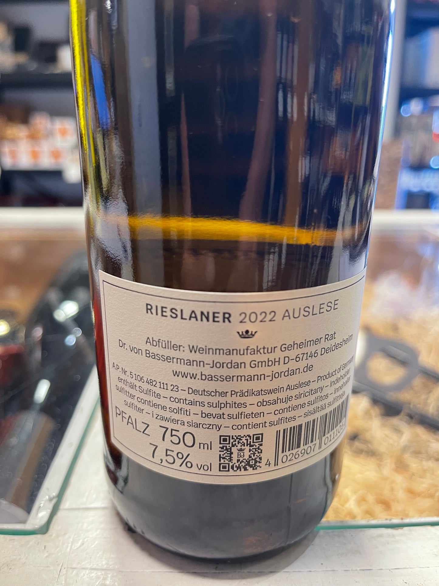 Bassermann-Jordan Rieslaner Auslese 2022