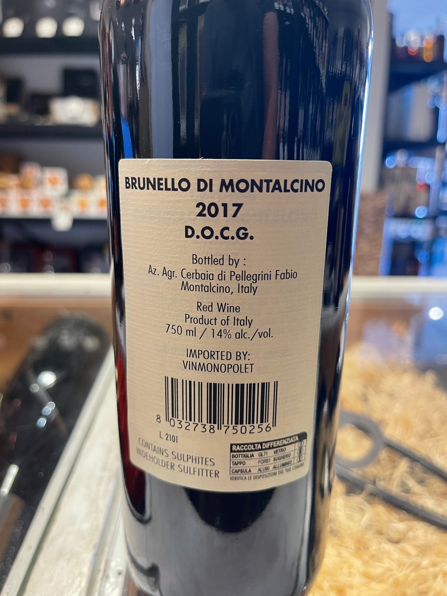 Cerbaia Brunello 2017