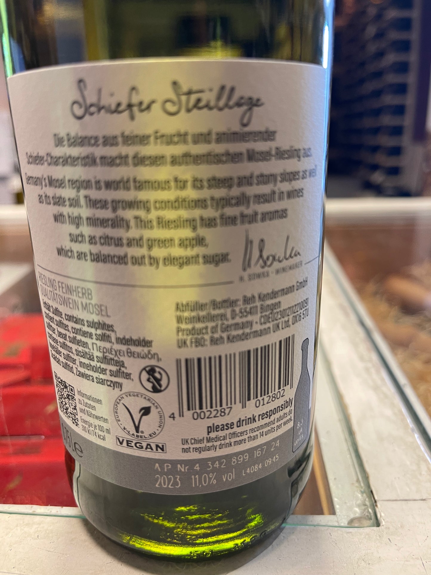 Weinhaus Reh Kendermann Riesling Schiefer Steillage Feinherb