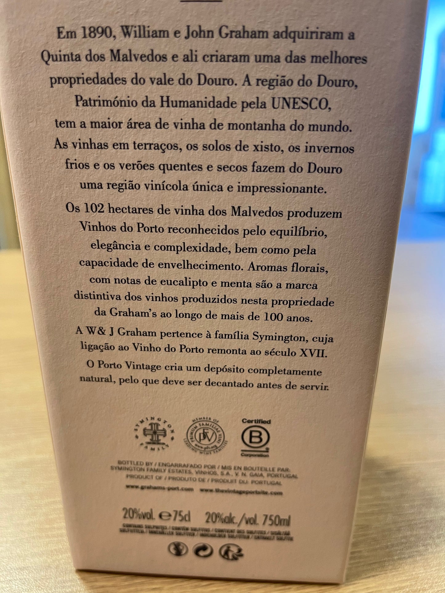 Grahams Vintage 2015 Malvedos