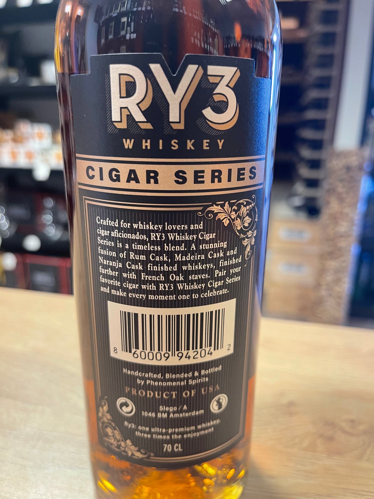 RY3 Whisky Cigar serie 62.1% Rye