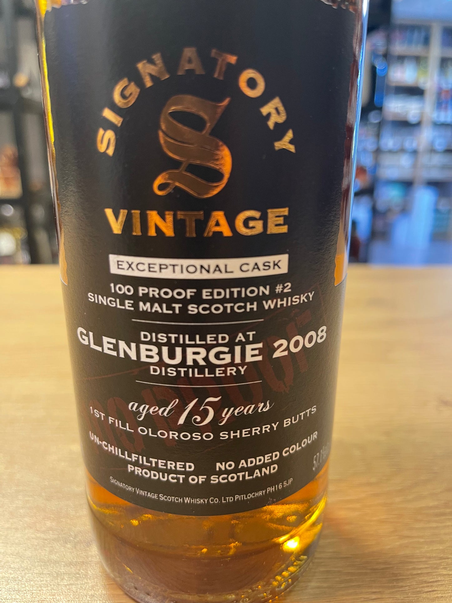 Signatory Glenburgie 2008, 15 års 57,1%