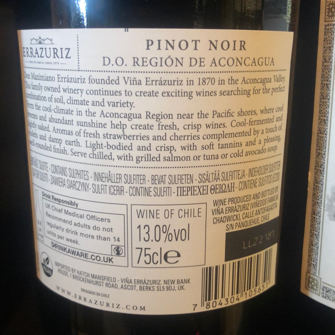 Estate Pinot Noir Vina Errazuriz