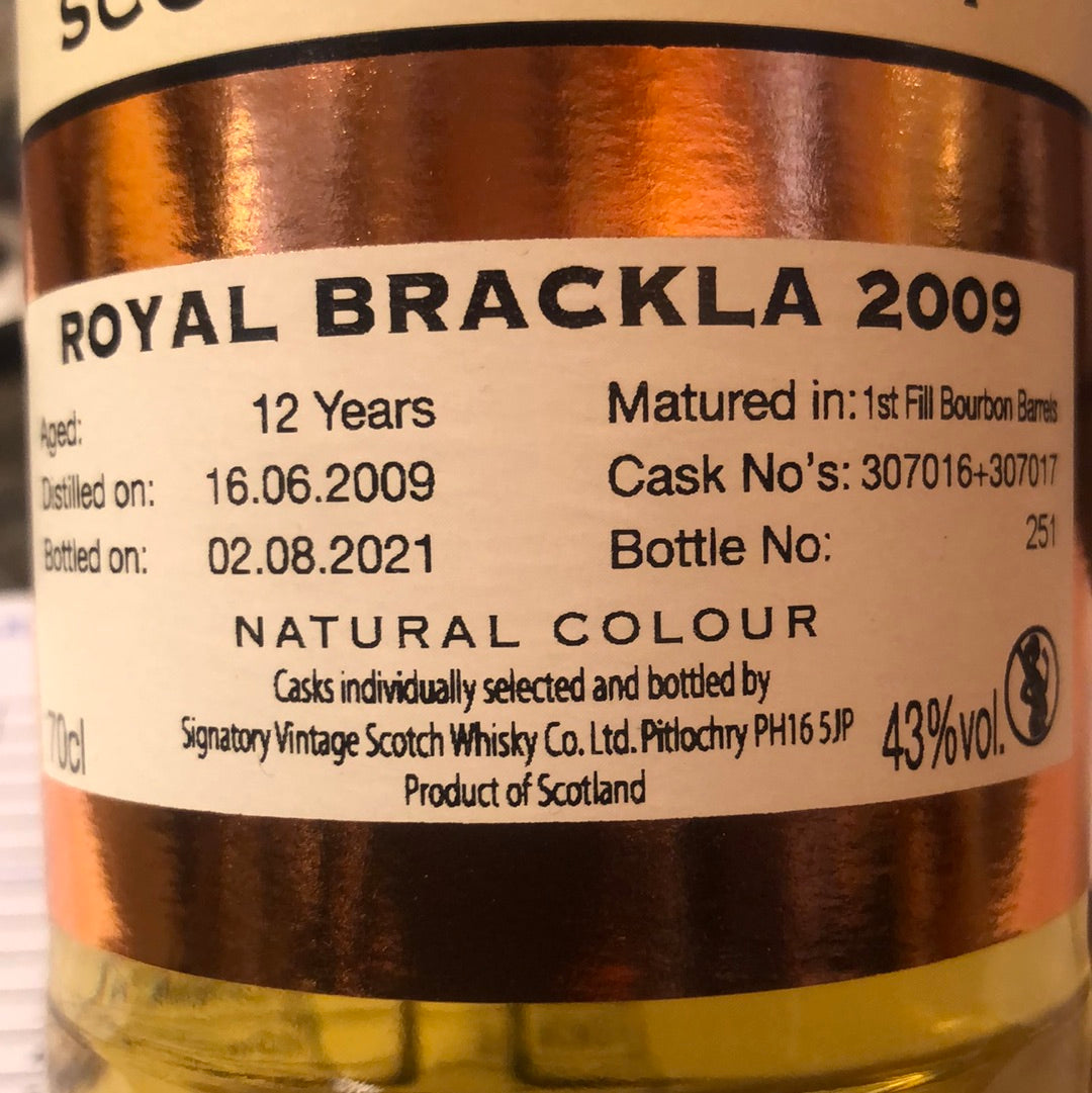 Signatory Royal Brackla 2009