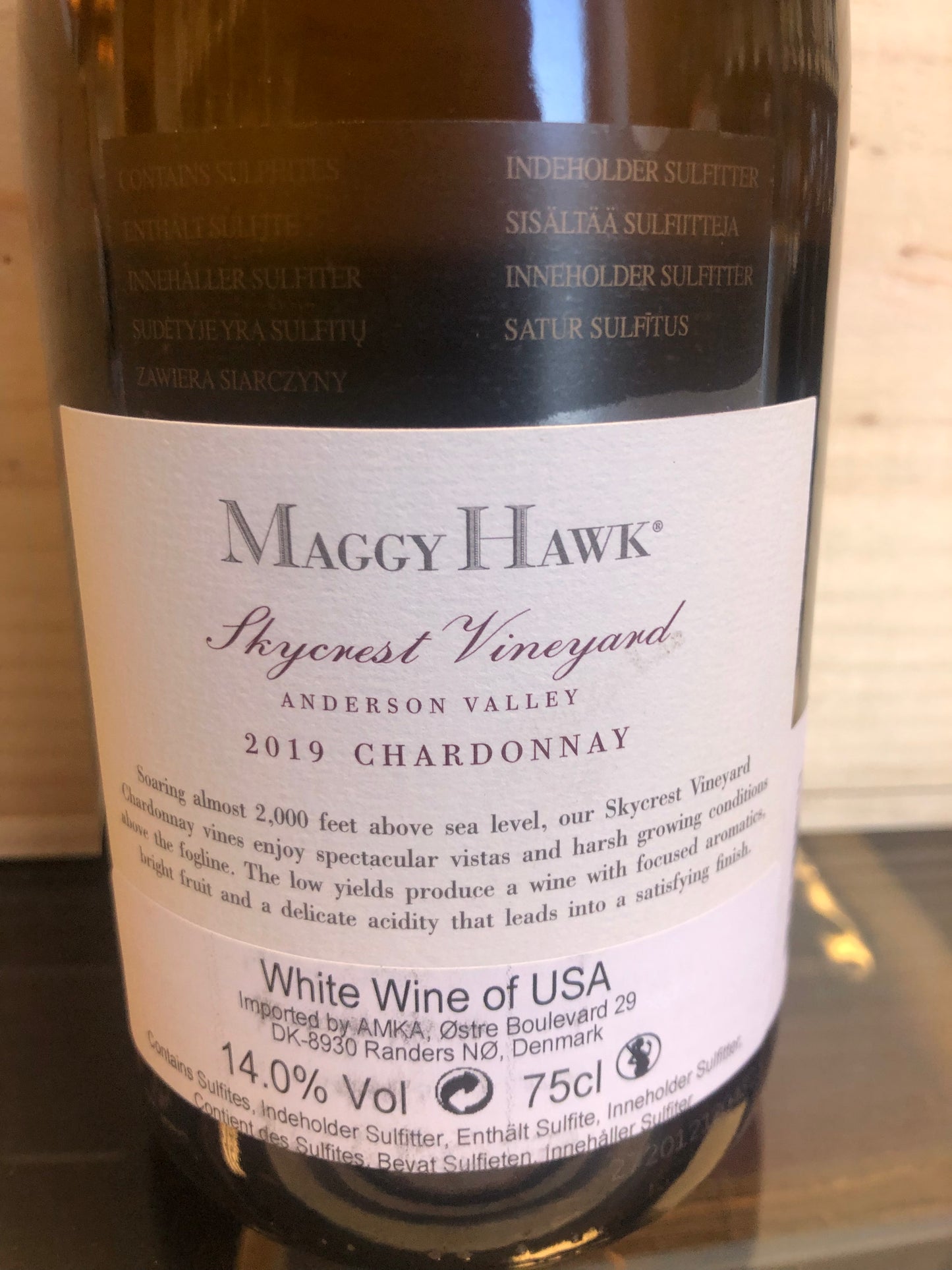 Maggy Hawk Skycrest Chardonnay