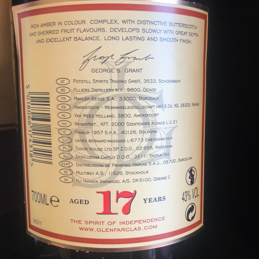 Glenfarclas 17 års 43%