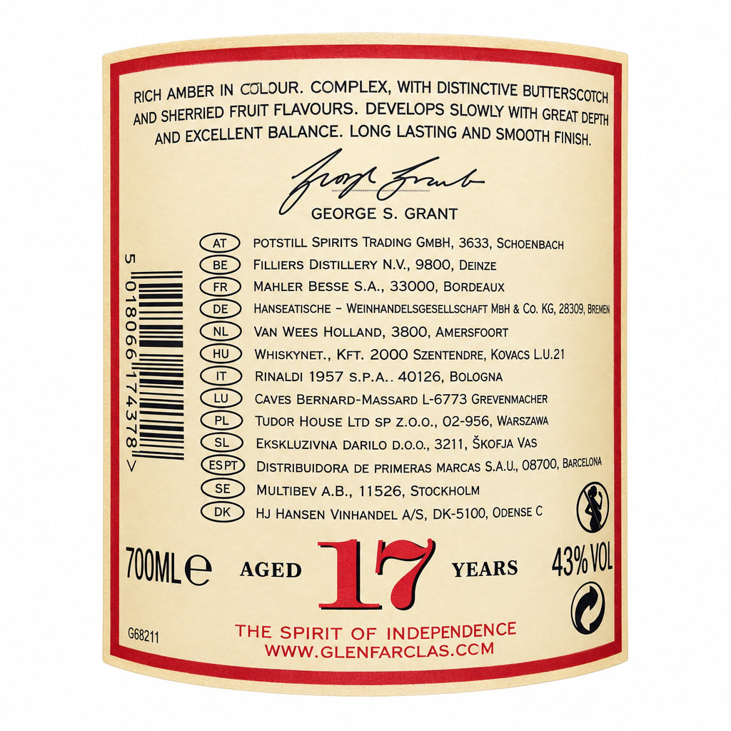 Glenfarclas 17 års 43%