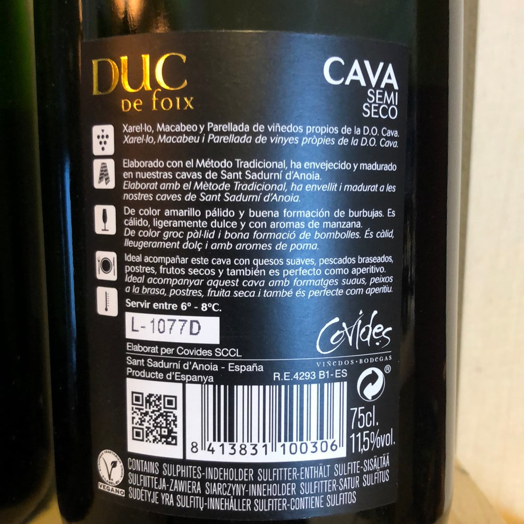 Cava Duc de foix semi seco