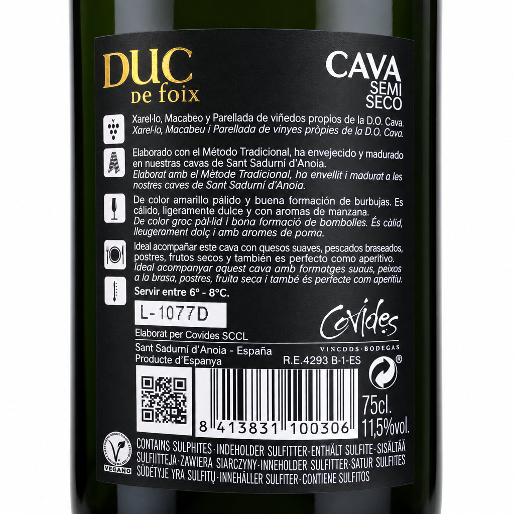 Cava Duc De Foix Semi Seco