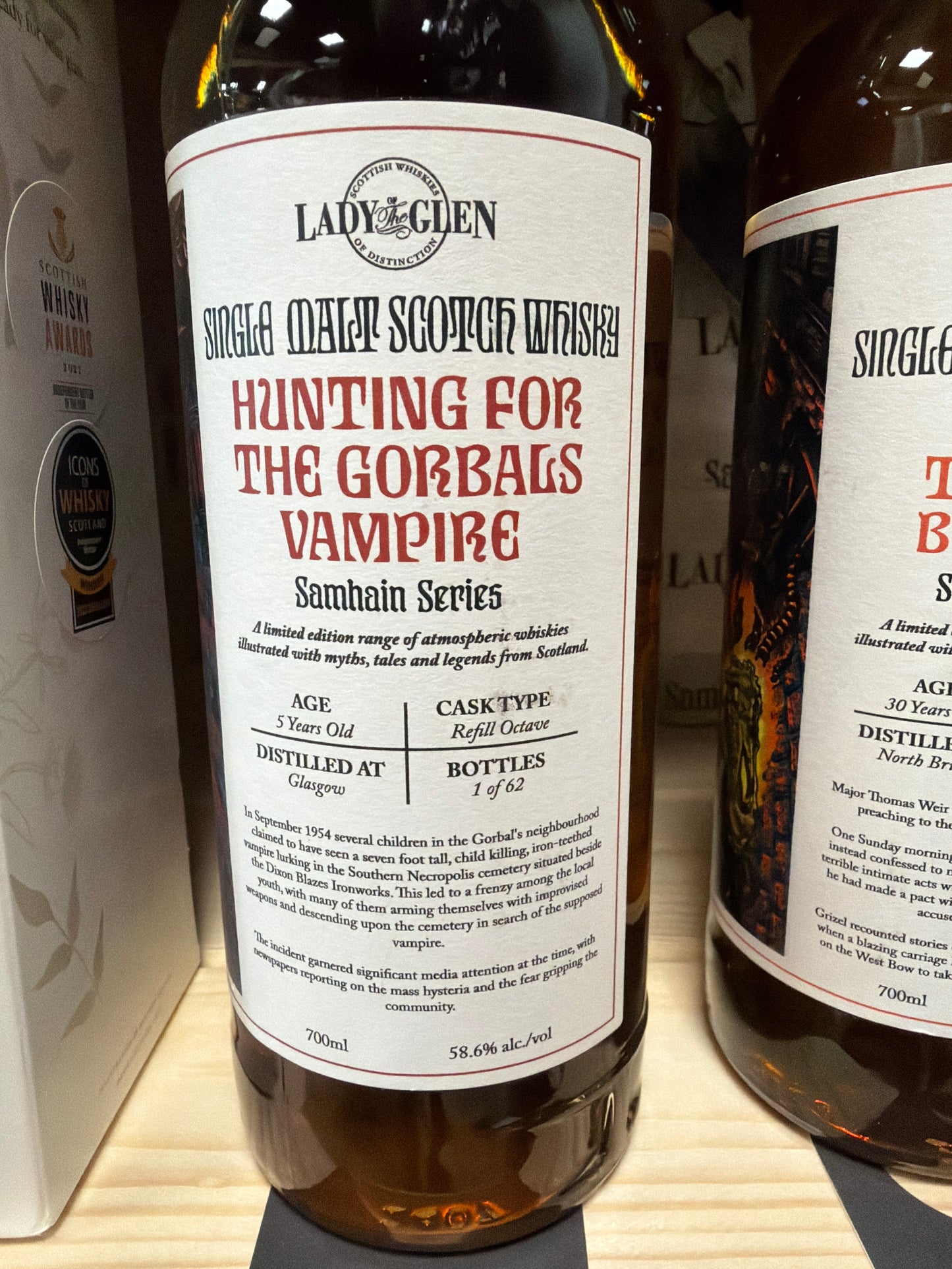 Lady of the glen Glasgow 5 års 58,6% kun lavet 62 flasker