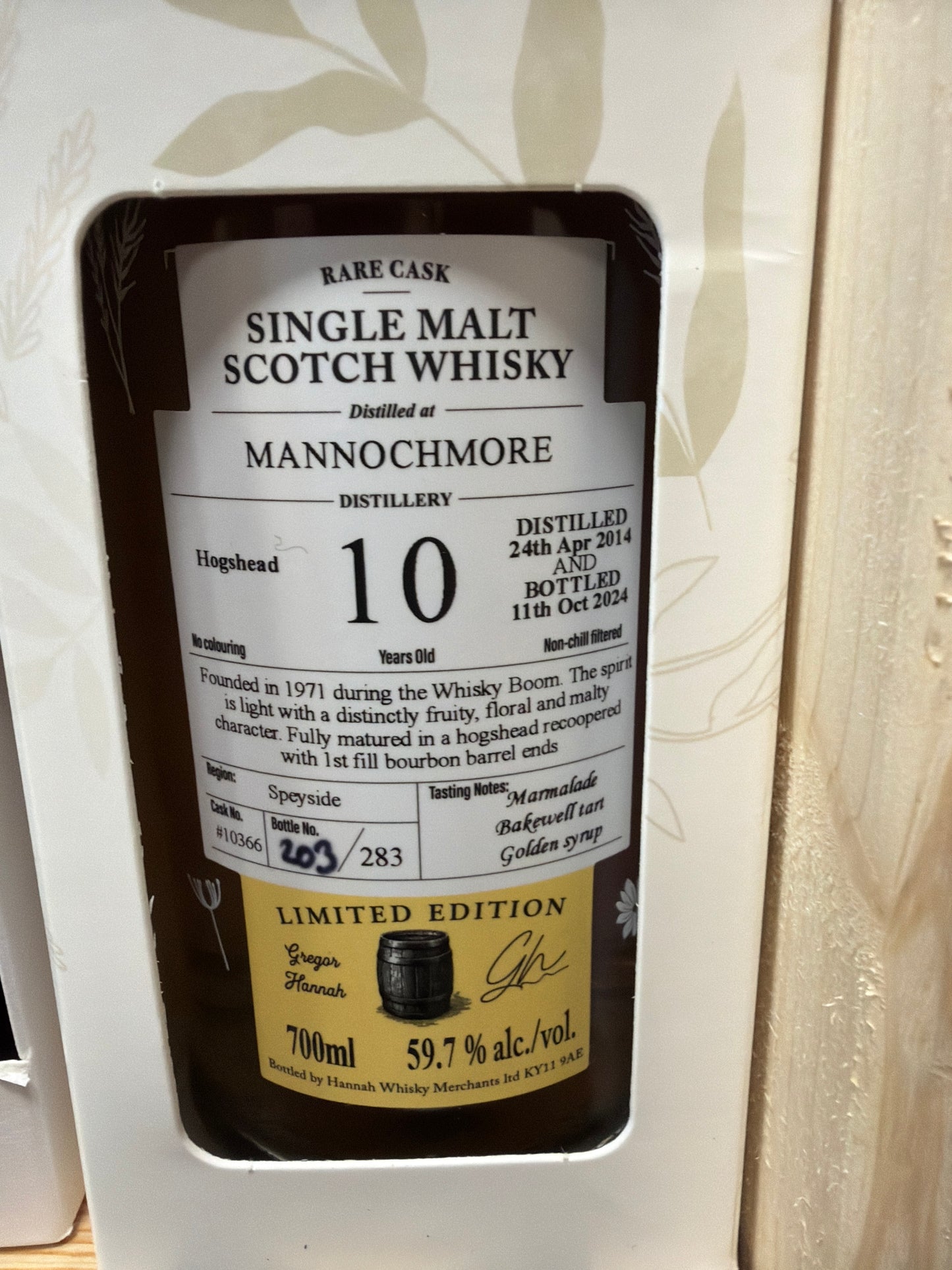 Lady Of the Glen Mannochmore 10 års 59,7%