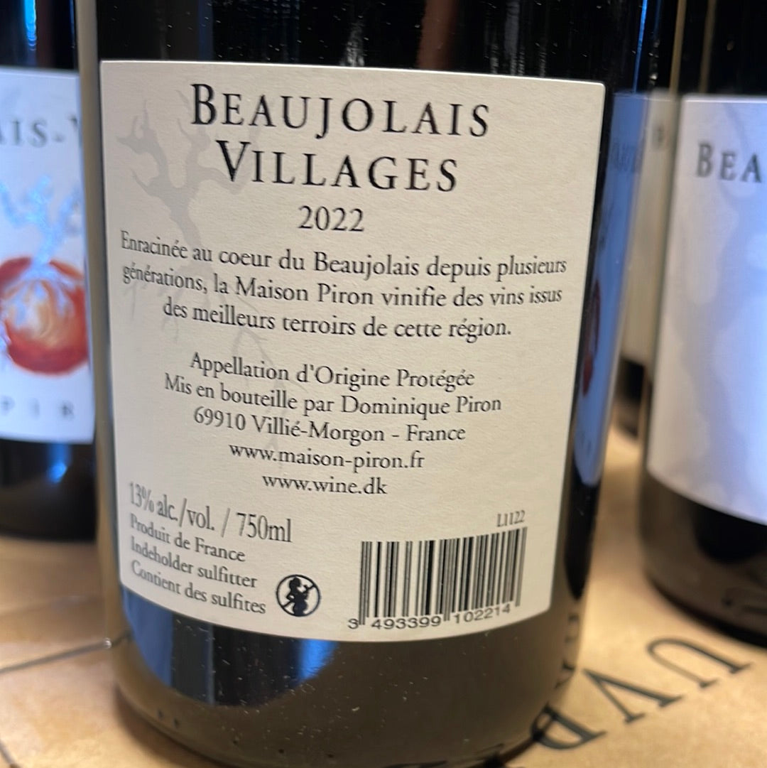 2022 Beaujolais-Villages
Maison Piron
Rødvin - Gamay - 75 cl - 13,50 %