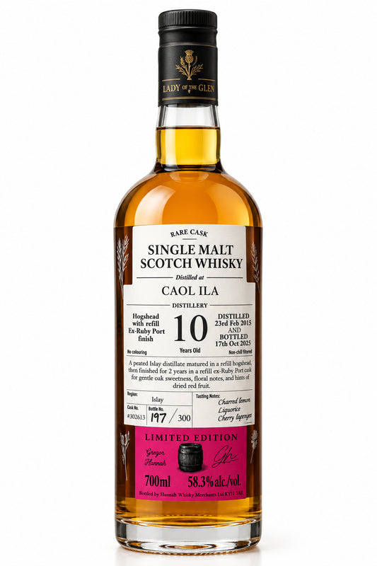 Lady of the glen 10 års Caol Ila 58,3% lavet 300 flasker