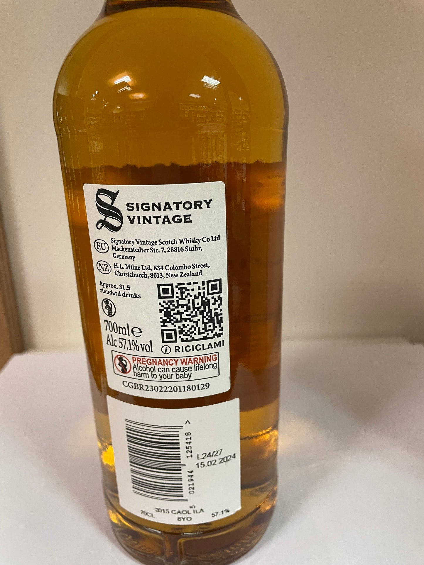 Signatory Caol Ila 57.1% 2015