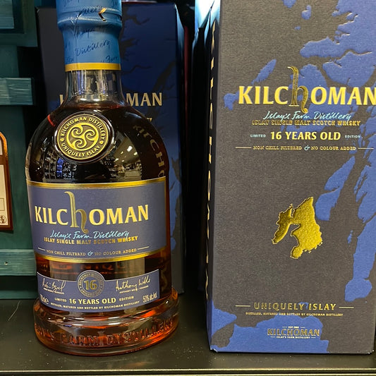 Kilchoman 16 YO Single Malt 50% - 70 cl. MAX 1 FLASKE PR. KUNDE