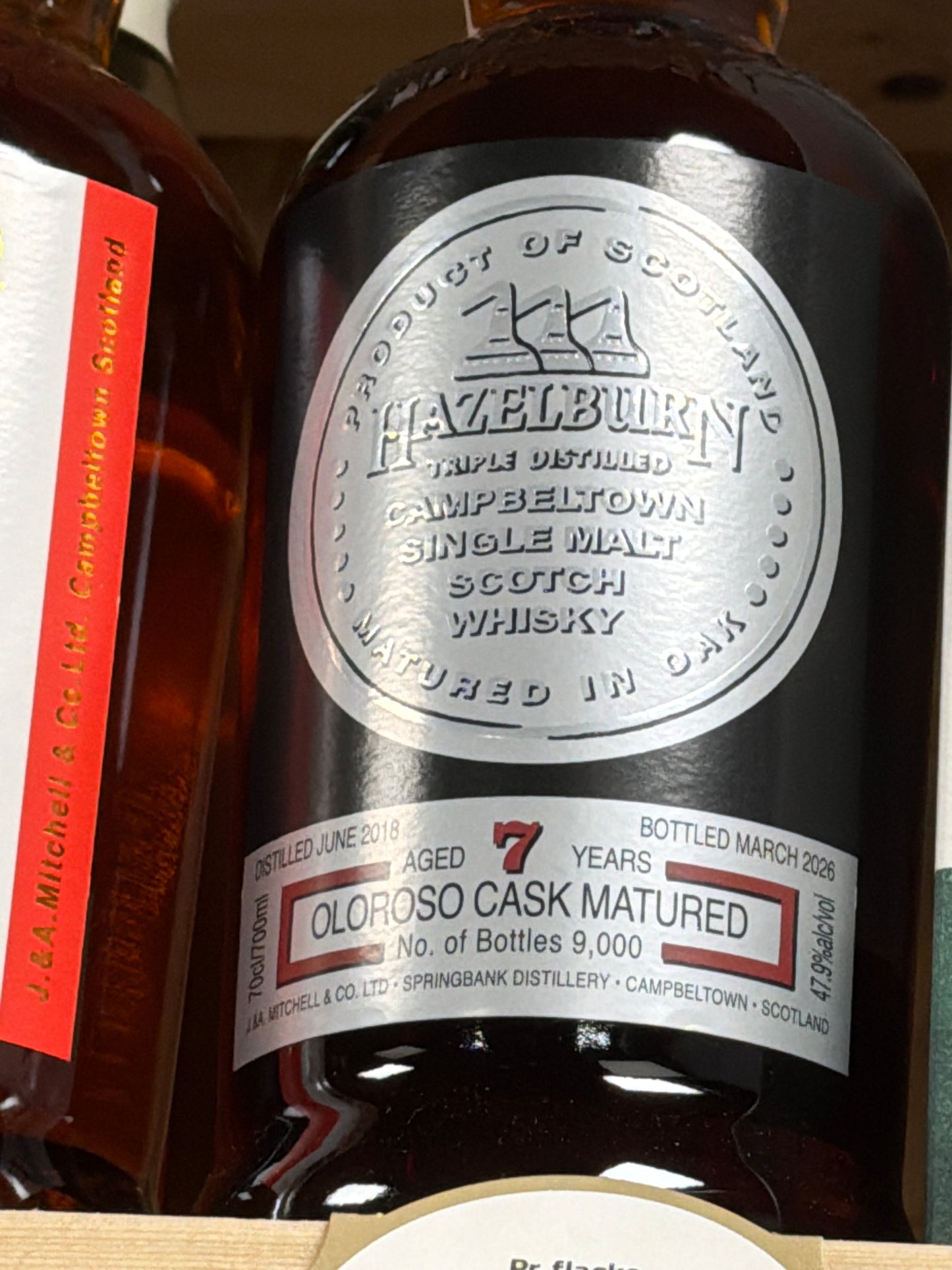 Hazelburn Olorose Cask 7 års  47,9%