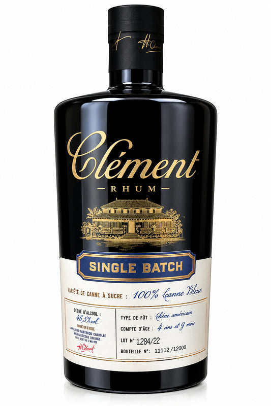 Clement Rhum Vieux Single Batch 100% Canne Bleue 50cl 46,5%