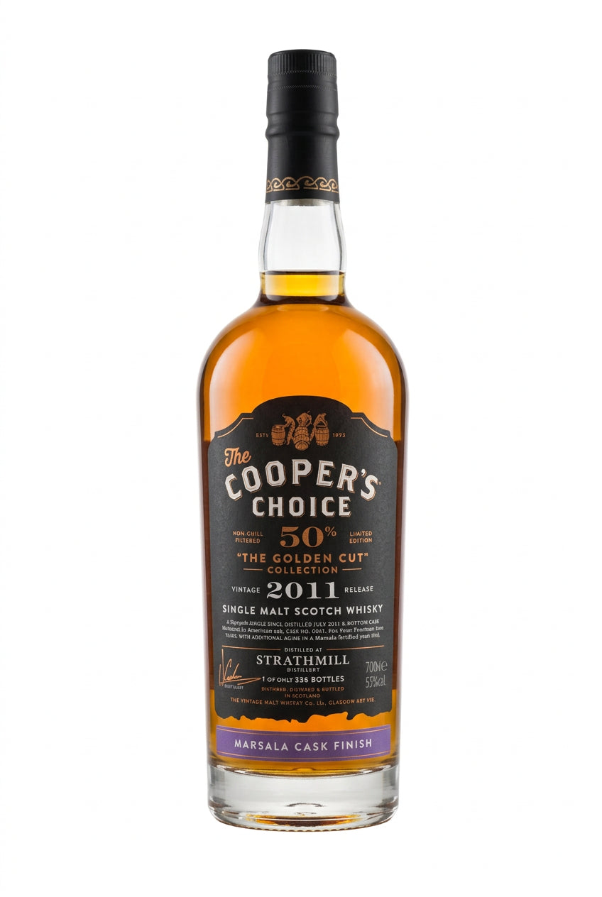 Coopers Choice golden cut 50% Strathmill 1 of 336 bottles Marsala cask